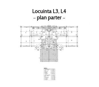 Planul locuintelor Vile-Ghindari Parter